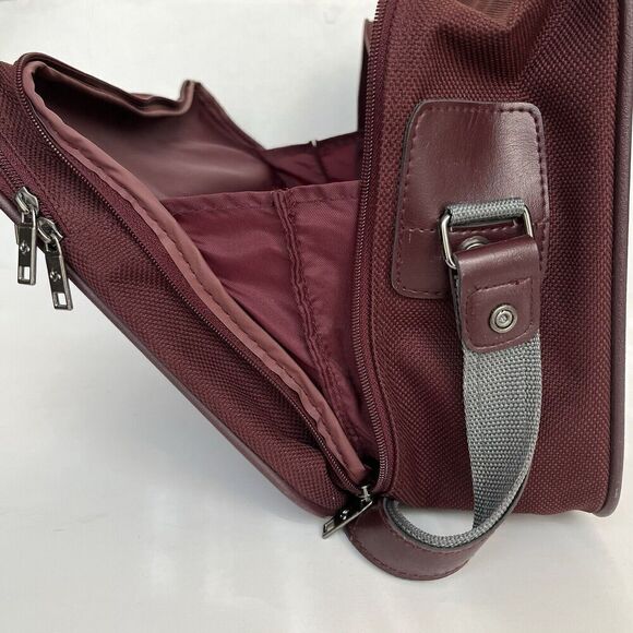 Vintage Samsonite Sentry II Shoulder Bag Carry on Luggage V Leather 15" Softside - Picture 13 of 16